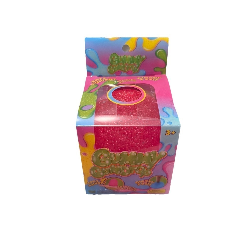 PPNC Gummy Gumdrops‎ Squishy Pink Squeeze Toy Sensory Fidget Stress Ball New NIB